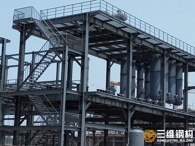 三維鋼構承接大型設備框架鋼結構加工