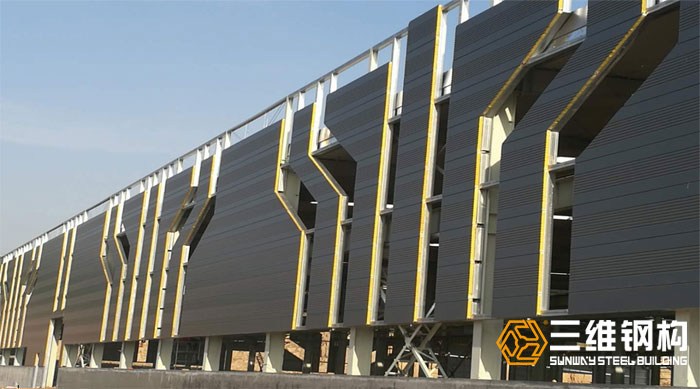 三維鋼結(jié)構(gòu)廠房案例-濟南邁克閥科技有限公司加工裝配車間