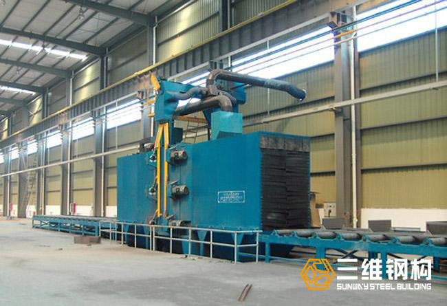 鋼結構公司常用的拋丸除銹機