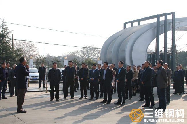 滕州市政協蒞臨三維鋼構開展調研活動1