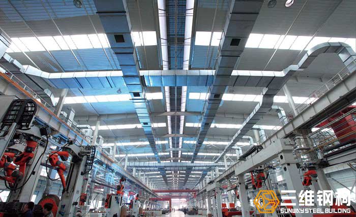 魯南裝備輕鋼結(jié)構(gòu)刮板機車間內(nèi)部結(jié)構(gòu)圖示