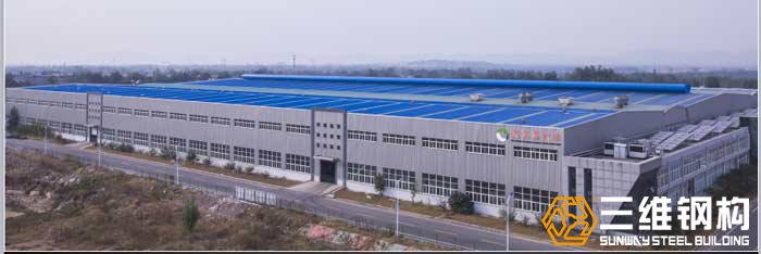 魯南裝備輕鋼結(jié)構(gòu)刮板機車間外景圖