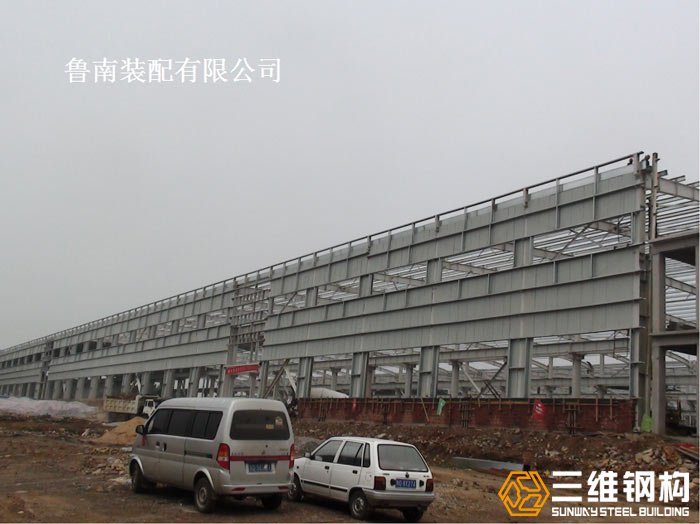 多層鋼結構廠房工程圖示